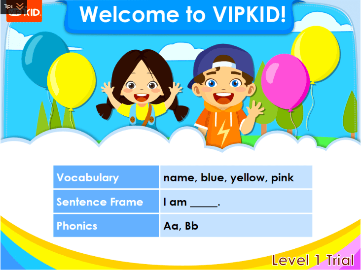 VIPKID Trial Class Level 1