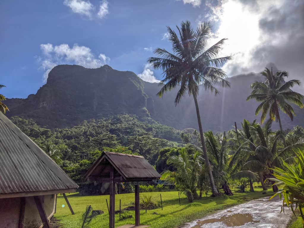 One of the best things to do in Moorea is ride around the entire island on a motorbike. Here is just one of the views you'll see during your journey.