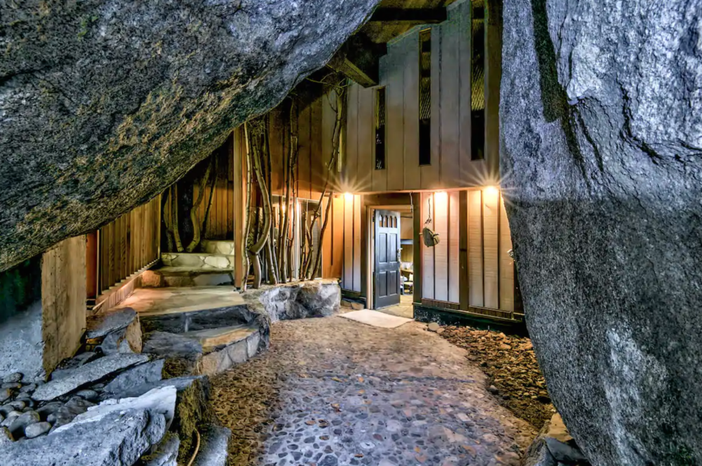 Cave Home Near Lake Tahoe California.