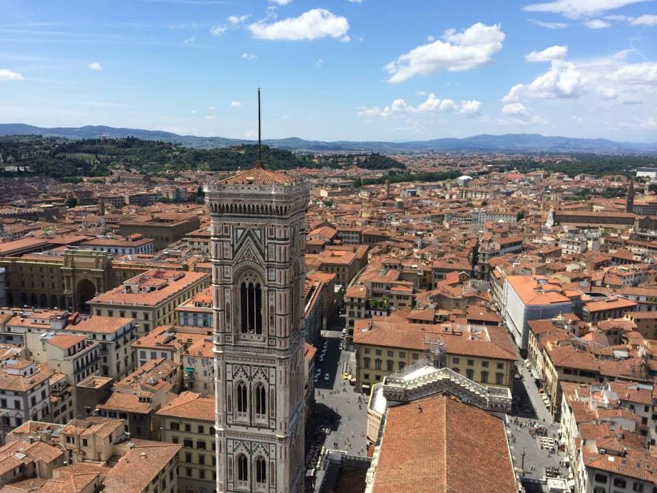 A view from the top of Il-Duomo in Florence, Italy.