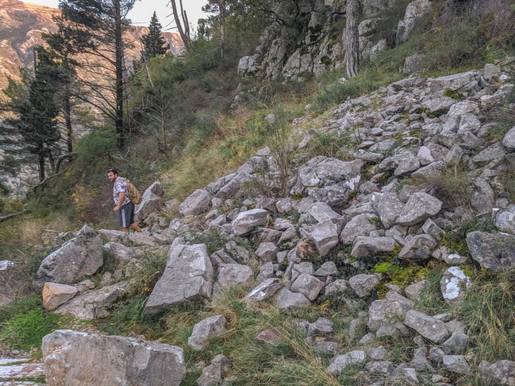 Vrmac Trail Rock Slide