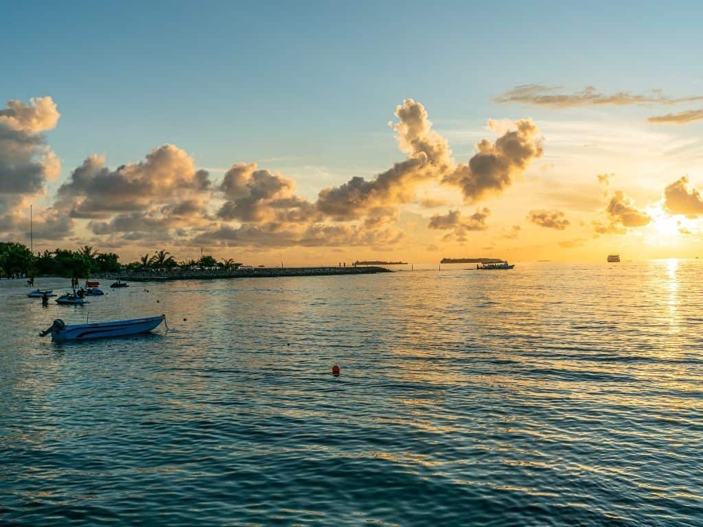 Sunset on Maafushi Island