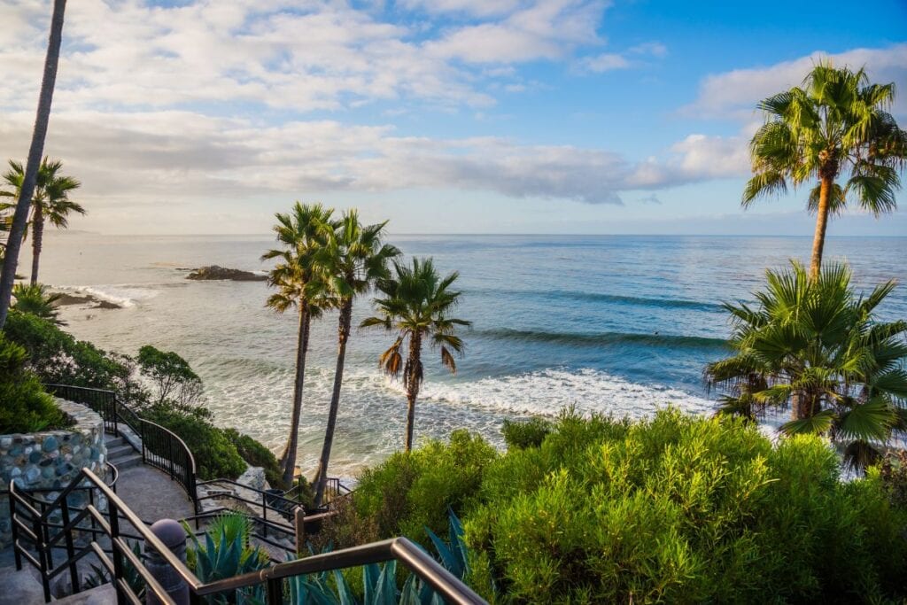 Laguna Beach is one of the warmest and most beautiful beaches in Cali.