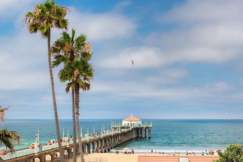 The warmest beaches in California stretch up and down the coastline.